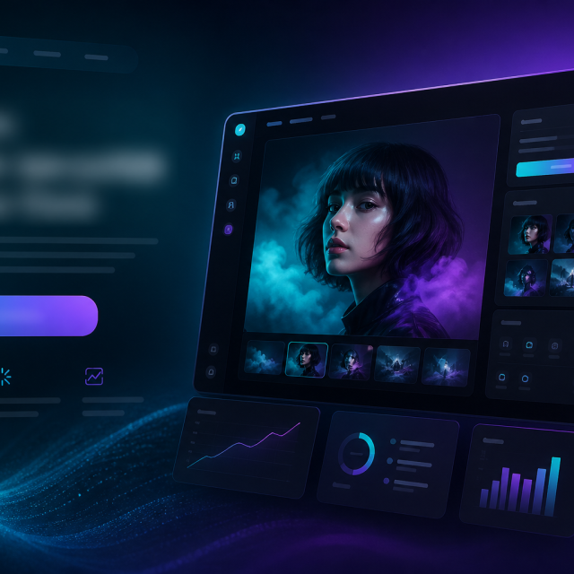 Visual example for prompt: AI Advertising Landing Page